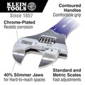 Klein Tools D86934 6 in. Slim-Jaw Adjustable Wrench image number 1