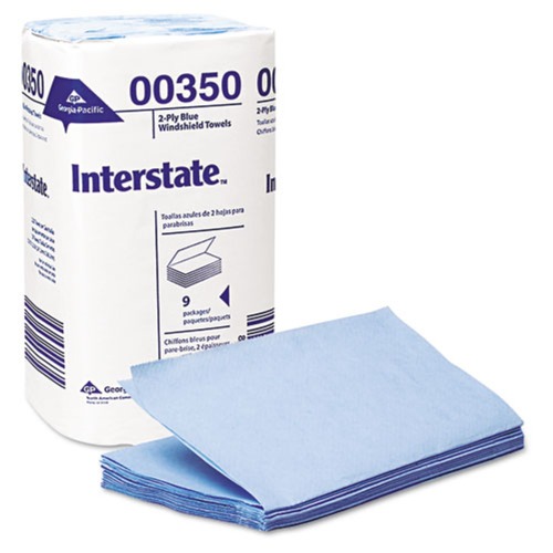 Cleaning & Janitorial Supplies | Georgia Pacific Professional 00350 9-1/2 in. x 10-1/2 in. 2-Ply Singlefold Auto Care Wipers - Blue (250/Pack 9 Packs/Carton) image number 0