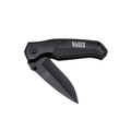 Knives | Klein Tools 44220 Drop-Point Blade Pocket Knife - Black image number 1