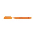 New Arrivals | Universal UNV08853 Chisel Tip Fluorescent Orange Ink Orange Barrel Pocket Highlighters (1 Dozen) image number 2