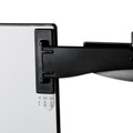 New Arrivals | 3M DH240MB 30 Sheet Capacity Plastic Adhesive Monitor Mount Swing Arm Copyholder - Black/Silver Clip image number 1