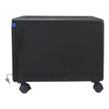Office Filing Cabinets & Shelves | Storex 61269U01C 14.75 in. x 18.25 in. x 12.75 in. Single-Drawer Mobile Filing Cabinet - Black/Blue image number 2