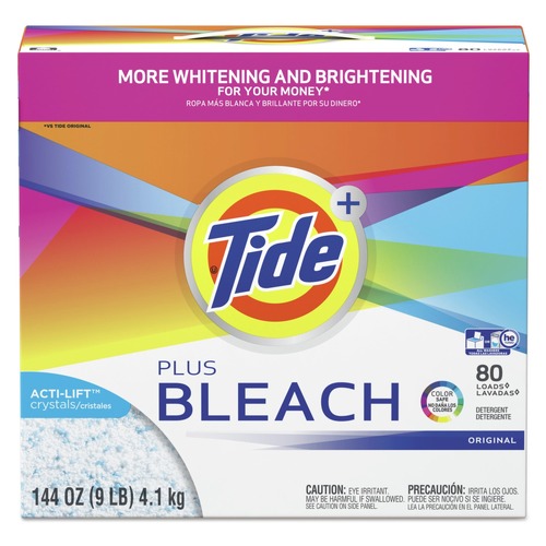Cleaning & Janitorial Supplies | Tide 84998 144 oz. Box Laundry Detergent with Bleach - Original Scent (2-Piece/Carton) image number 0