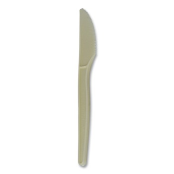Eco-Products EP-S001 7 in. Plant Starch Knife - Cream (50/Pack)