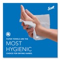 Cleaning & Janitorial Supplies | Scott 01807 Essential 9.2 in. x 9.4 in. 100% Recycled Fiber Multi-Fold Paper Towels - White (250-Piece/Pack, 16 Packs/Carton) image number 4