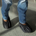 Footwear | Klein Tools 55487 1 Pair Tradesman Pro Shoe Covers - Medium, Black image number 3