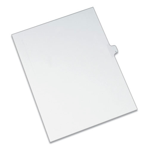  | Avery 82174 Preprinted Legal Exhibit 26-Tab 'L' Label 11 in. x 8.5 in. Side Tab Index Dividers - White (25-Piece/Pack) image number 0