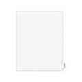 Avery 01390 11 in. x 8.5 in. Legal Exhibit Letter T Side Tab Index Dividers - White (25-Piece/Pack) image number 0