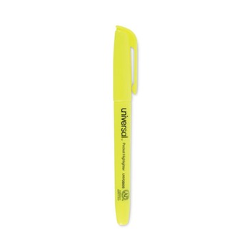Universal UNV08856 Chisel Tip Pocket Highlighter Value Pack - Yellow (36/Pack)
