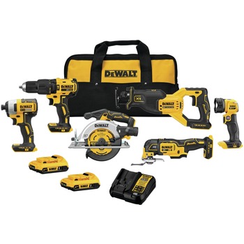 PRODUCTS | Dewalt DCK675D2 20V MAX Brushless Lithium-Ion Cordless 6-Tool Combo Kit with 2 Batteries (2 Ah)