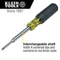 Klein Tools 32559 6-in-1 Extended Reach Multi-Bit Screwdriver/Nut Driver image number 4