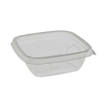 Pactiv Corp. SAC0512 EarthChoice 12 oz. Square Recycled Plastic Bowl - Clear (504/Carton)