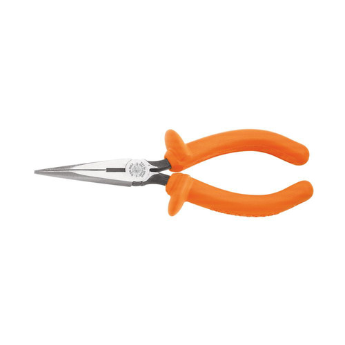 Klein Tools D203-6-INS 6 in. Insulated Long Nose Pliers image number 0