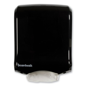 Boardwalk T1770BKBW Ultrafold 11.75 in. x 6.25 in. x 18 in. Multifold/C-Fold Towel Dispenser - Black Pearl