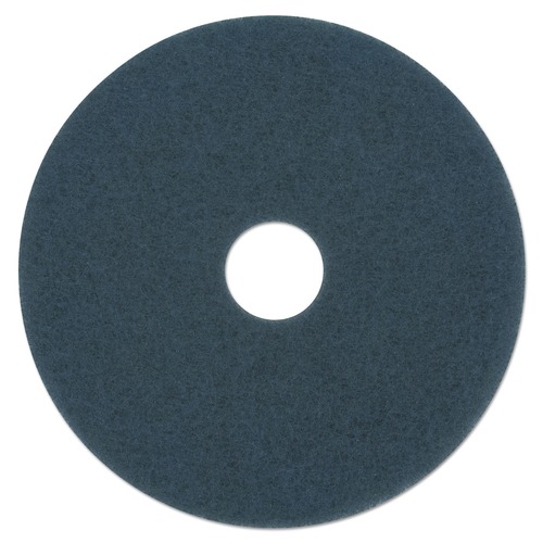 Cleaning and Janitorial Accessories | Boardwalk BWK4013BLU 13 in. Scrubbing Floor Pads - Blue (5-Piece/Carton) image number 0