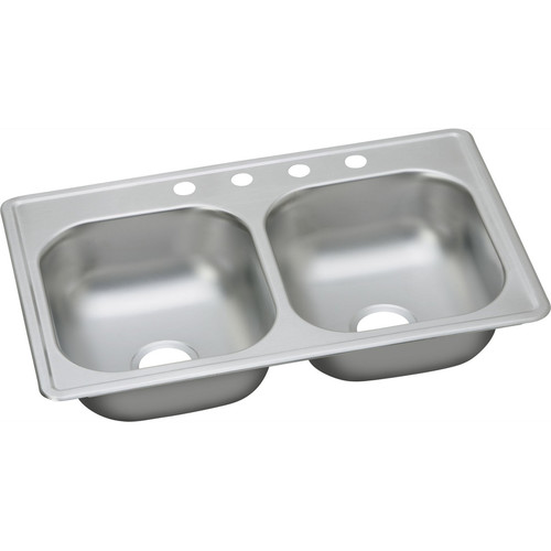 Kitchen Sinks | Elkay DSE233193 Dayton Elite Drop In 39 in. x 23-1/2 in. Dual Basin Kitchen Sink (Satin) image number 0