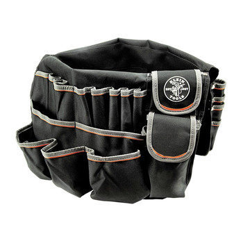 Klein Tools 55448 Tradesman Pro 45-Pocket Bucket Bag - Black/Gray/Orange