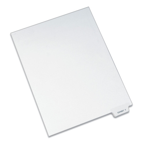New Arrivals | Avery 12398 11 in. x 8.5 in. 26 Tab Letter Y Legal Bottom Tab Index Dividers - White (25-Piece/Pack) image number 0
