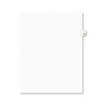 New Arrivals | Avery 01056 11 in. x 8.5 in. 10-Tab 56 Tab Titles Avery Style Preprinted Legal Exhibit Side Tab Index Dividers - White (25-Piece/Pack) image number 0