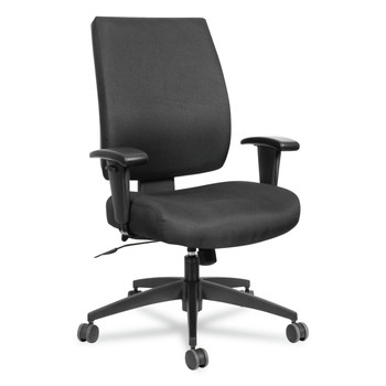 Alera ALEHPS4201 Wrigley Series 275 lbs. Capacity High-Performance Mid-Back Synchro-Tilt Task Chair - Black