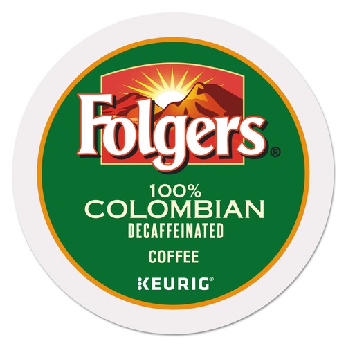 Coffee Machines | Folgers 0570 100% Colombian Decaf Coffee K-Cups (24/Box) image number 0