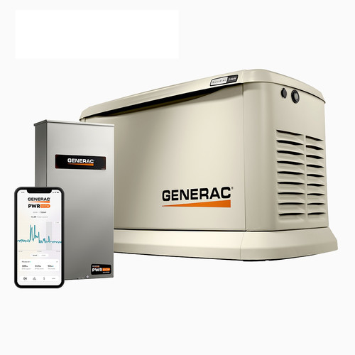 Standby Generators | Generac 7210 Guardian 24kW Home Standby Generator with 200amp SER Transfer Switch (RXSW200A) image number 0