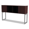 Office Desks & Workstations | Alera ALELSHH60MY 59w x 15d x 36.38h Alera Open Office Desk Series Hutch - Mahogany image number 2