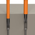 Screwdrivers | Klein Tools 32286 2-in-1 Flip-Blade Insulated Screwdriver image number 5