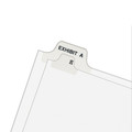 Avery 01390 11 in. x 8.5 in. Legal Exhibit Letter T Side Tab Index Dividers - White (25-Piece/Pack) image number 3
