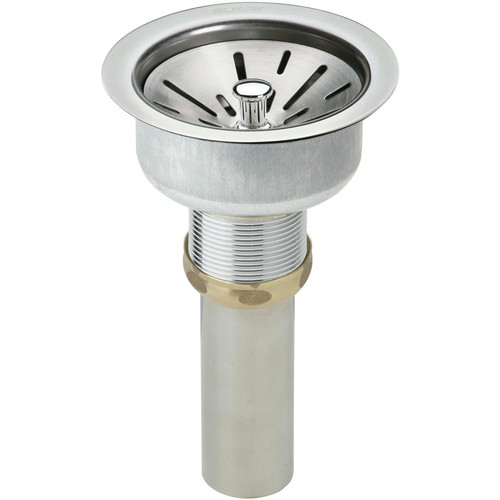 Fixtures | Elkay LK35 3-1/2 in. Drain Fitting Type 304 Strainer Basket and Tailpiece (Stainless Steel) image number 0