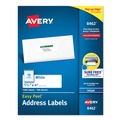 Avery 08462 Easy Peel 1-1/3 in. x 4 in. Address Labels - White (14-Piece/Sheet, 100 Sheets/Box) image number 0
