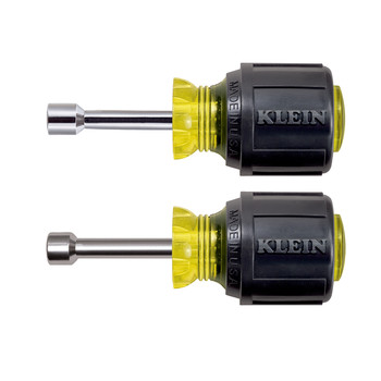 Klein Tools 610M 2-Piece Stubby 1-1/2 in. Magnetic Nut Driver Set