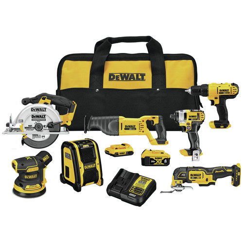 Dewalt Dck771d1m1 20v Max Lithium Ion Cordless 7 Tool Combo Kit 2 Ah 4 Ah Tyler Tool
