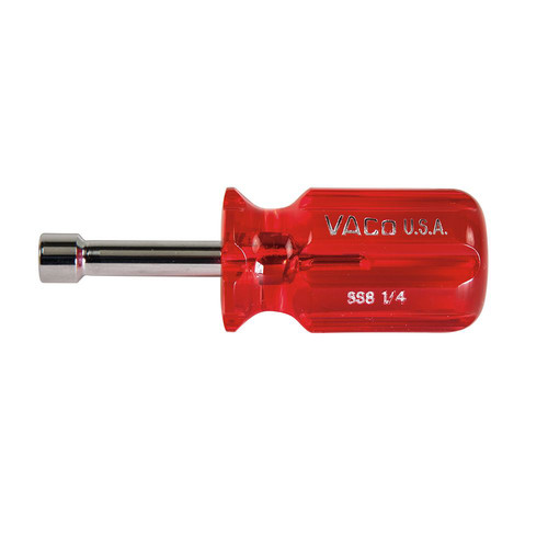Nut Drivers | Klein Tools SS8 1/4 in. Stubby Nut Driver with 1-1/2 in. Hollow Shaft image number 0