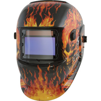 Titan 41266 Solar Powered Auto Dark Welding Helmet (Flame)