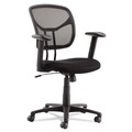 OIF OIFMT4818 Swivel/tilt Mesh Task Chair (Height Adjustable T-Bar Arms-Black/chrome) image number 0