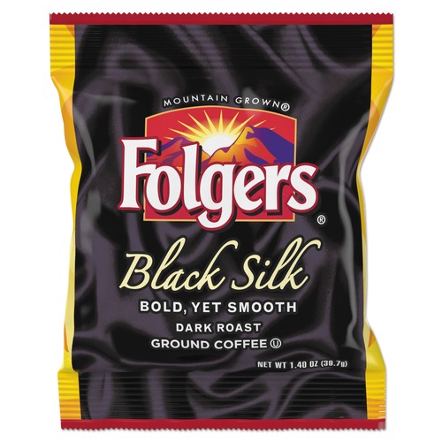 Coffee Machines | Folgers 2550000019 1.4 oz. Packet Coffee - Black Silk (42-Piece/Carton) image number 0