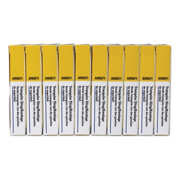 EMERGENCY RESPONSE | First Aid Only AN5071-10 40 in. x 40 in. x 56 in. Muslin Triangular Bandages (10-Piece/Pack)