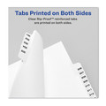 Avery 01072 Preprinted Legal Exhibit Side Tab Index Dividers, Avery Style, 10-Tab, 72, 11 X 8.5, White, 25/pack, (1072) image number 3