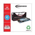 Innovera IVR6471A 4000 Page-Yield Remanufactured Replacement for HP 502A Toner - Cyan image number 1