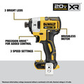 Dewalt DCK249E1M1 20V MAX XR Brushless Lithium-Ion 1/2 in. Cordless Hammer Drill Driver and Impact Driver Combo Kit with (1) 2 Ah and (1) 4 Ah Battery image number 7