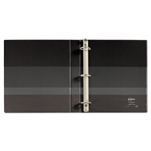 Friends and Family Sale - Save up to $60 off | Avery 09300 Durable 1 in. Capacity 11 in. x 8.5 in. 3 Ring View Binder with DuraHinge - Black image number 0