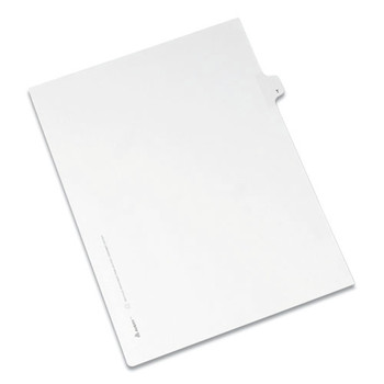Avery 82182 Preprinted Legal Exhibit 26-Tab 'T' Label 11 in. x 8.5 in. Side Tab Index Dividers - White (25-Piece/Pack)