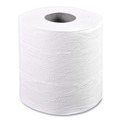 Cleaning & Janitorial Supplies | Boardwalk 6155B 4.5 in. x 4.5 in. 2-Ply Septic Safe Toilet Tissue - White (500 Sheets/Roll, 96 Rolls/Carton) image number 1