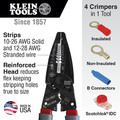 Cable and Wire Cutters | Klein Tools 1019 Klein-Kurve Wire Stripper / Crimper / Cutter Multi Tool image number 3