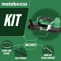 Metabo HPT CB18DBLQ4M 18V Brushless Lithium-Ion 3-1/4 in. Band Saw (Tool Only) image number 1