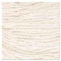 Mops | Boardwalk BWK502WHEA Cotton/ Synthetic Fiber Super Loop Wet Mop Head - Medium, White image number 4