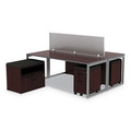 Office Furniture Accessories | Alera ALEPP6518 65 in. x 18 in. Polycarbonate Privacy Panel - Silver image number 3