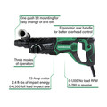 Metabo HPT DH26PFM 7.5 Amp Brushed 1 in. Corded SDS Plus 3-Mode D-Handle Rotary Hammer image number 1