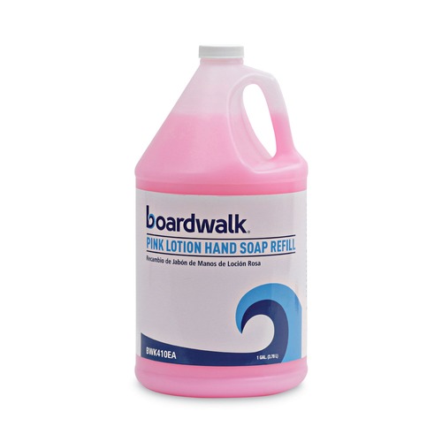 $99 and Under Sale | Boardwalk 1807-04-GCE00 1 Gallon Cherry Scent Mild Cleansing Pink Lotion Soap (4/Carton) image number 0
